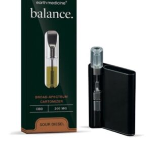 Earth Medicine Balance Sour Diesel Broad Spectrum Cartomizer and Jupiter Palm CCELL Vaporizer Bundle Review