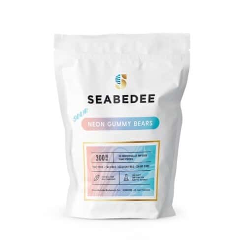 SeaBeDee Sour Neon CBD Gummy Bears Product Review