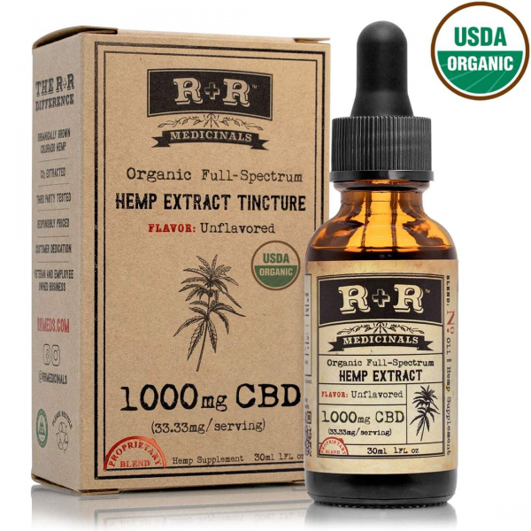 R+R Medicinals CBD Tincture 1000mg Review