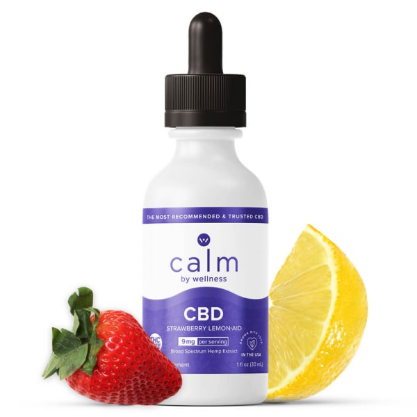 Calm By Wellness Strawberry Lemon-aid CBD Oil Tincture